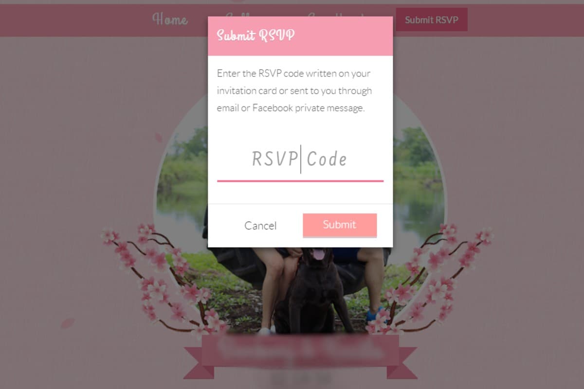 Wedding RSVP Website